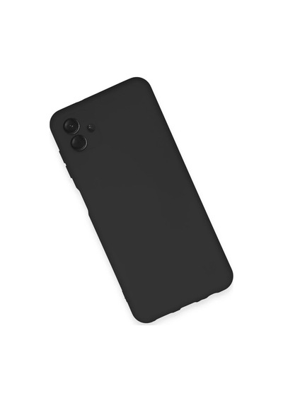 Bezos Samsung Galaxy A04e Kılıf Nano İçi Kadife Silikon - Siyah Rengaren