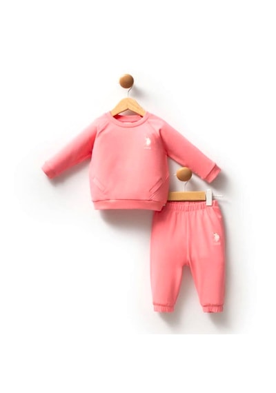 U.S. Polo Assn. U.s. Polo Assn 2'li Bebek Takımı Usb2741 Pembe