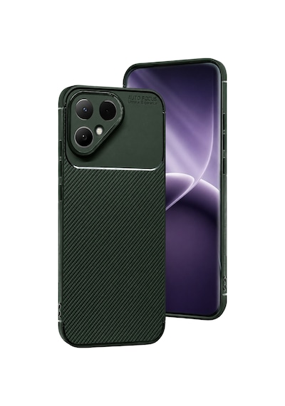 Uryport Tecno Pova Curve 2 5g Auto Focus Karbon Kapak - Koyu Yeşil