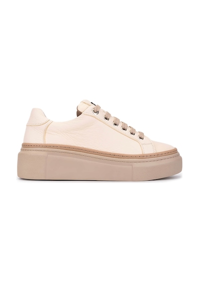 Tamer Tanca Kadın Hakiki Deri Bej Sneakers & Spor Ayakkabı 1116 5022-09 Bn Ayk Sk25-26 Bej Fltr Bej