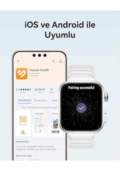 Huaweı Watch Fıt 5 Pro Akıllı Saat  Freebuds Se 3 Kulaklık