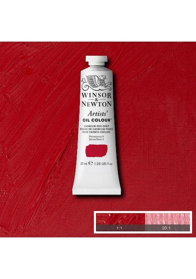Winsor & Newton Yağlıboya 37 Ml, Sanatçılar, Kadmiumrot Dunkel, 37ml Tube - Ölfarbe 0,15 L