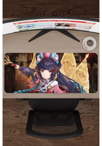Yun Jin Genshin Impact Anime Oyuncu V4 - 70x30 Xl Gaming Mouse Pad Fare Altlığı