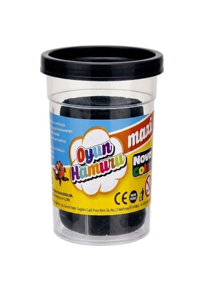 Nova Color Oyun Hamuru 100gr Siyah - 4 Adet Çok  Renkli