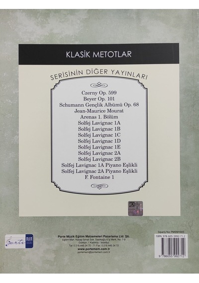 Portemem Ynl. Hanon Piyano Metodu N11.1154