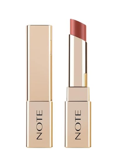 Note Cosmetics Iconic Sheer Lipstick 206 Independent Nemlendirici Parlak Ruj, Nude Parlak Ve Parlak Kaplama - Dokunma Balsamı - Zeytin Yağı Ve Shea - Kristal Rengi 00