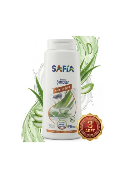 Safia Yağlı Saçlar Şampuan 3x650 Ml