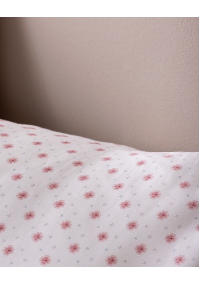 Constant 2'li %100 Pamuk Saten Baskılı Yastık Kılıfı - Pudra 8684427341865 Çok Renkli