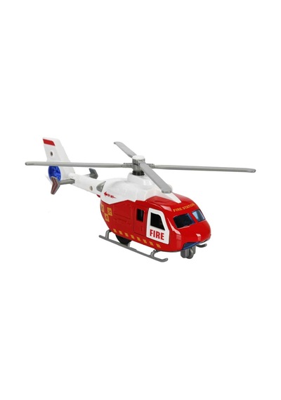 Çek Bırak Metal Helikopter 20 Cm - Kırmızı