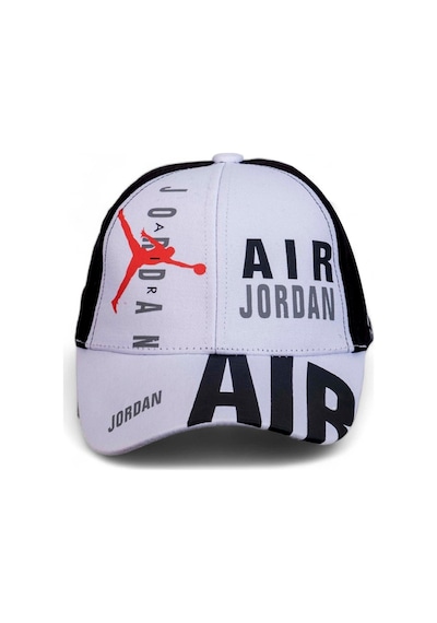 Beyaz Siyah Air Jordan Basketbol Beyzbol Şapkası - Standart Siyah - Beyaz