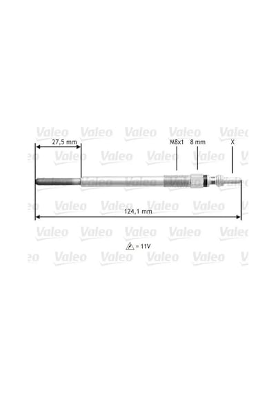 Citroen C3 Kizdirma Bujisi 1.4 Hdi 2003-2015 Valeo 345138 10adettir