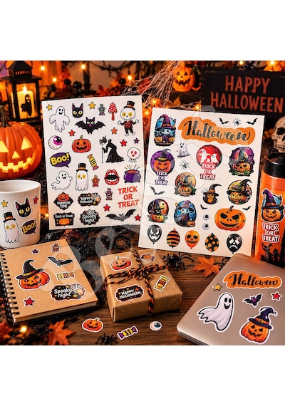 Halloween Dekoratif Sticker Seti 2li 35 X 50 Cm Tüm Yaşlar