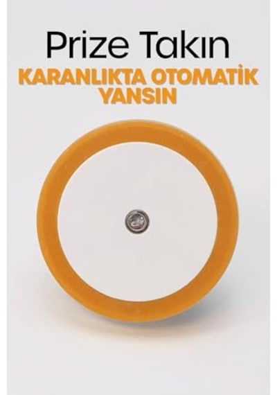 Promosyonca Yuvarlak Otomatik Gece Lambası, Işığa Duyarlı Ldr Sensörlü, Fotoselli Pembe Enerji Sınıfı A 10 Parça Siyah 84192556