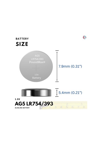 Lexroo 10 Adet Ag5 Lr754,393 1,5v Alkalin Düğme Pil