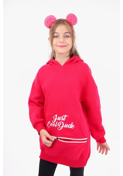 Toontoy Kız Çocuk Nakışlı Sweatshirt Fuşya
