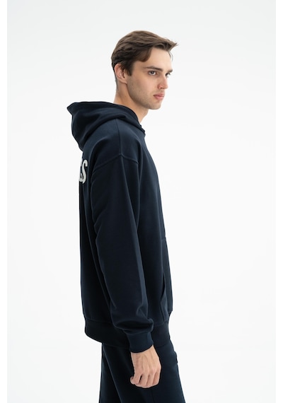AR-MA Arma Erkek Oversize Kanguru Cepli Şardonsuz 3 İplik Kapşonlu Sweatshirt 001