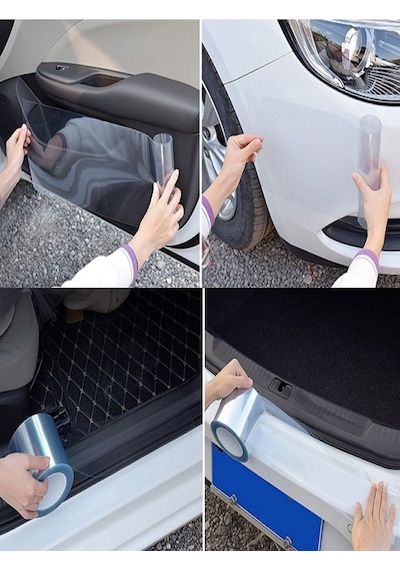 Araç Kapı Eşik Çizik Önleyici Şeffaf Koruma Folyo 10 cm x 5 metre
