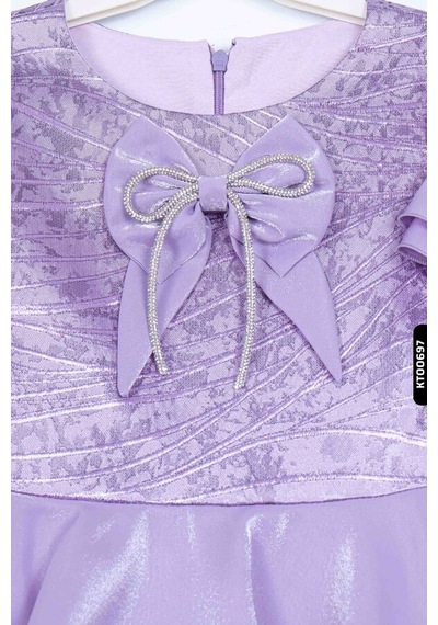 Xo Kids Kız Çocuk Elbise 3-7 Yaş 924 Mor