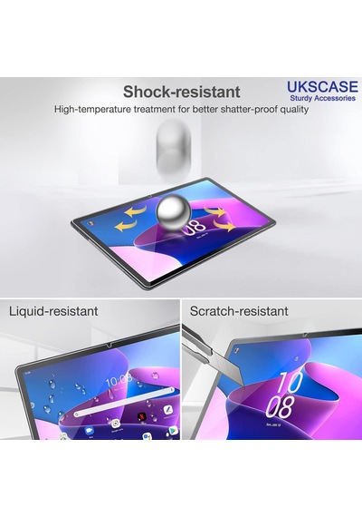 Lenovo Tab M10 Plus 3. Nesil 10.6 İnç 2022 Uyumlu Temperli Cam Ekran Koruyucu 2 Adet