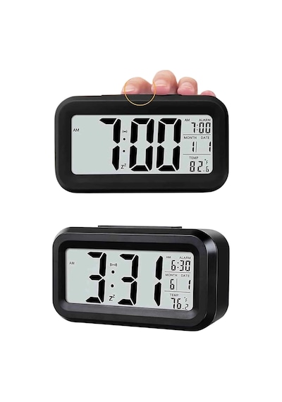 Gece Dijital Masa Saati Dijital Alarmlı Led Ekran Pilli Çalar Saat Diğer 10013146