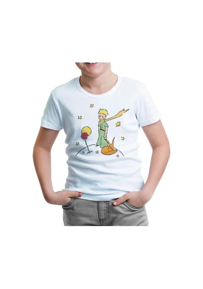 Lord Tshirt Küçük Prens - Gezegen Beyaz Çocuk Tshirt (495497195)