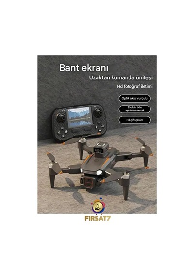 Akıllı 4k Kameralı Drone 360 Derece Engel Algılama Katlanabilir Kompakt Tasarımlı Ekranlı Kumanda Süper Drone