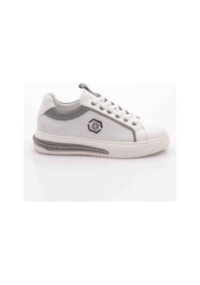 Dgn 6235 Erkek Bağcikli Sneakers Ayakkabi Beyaz