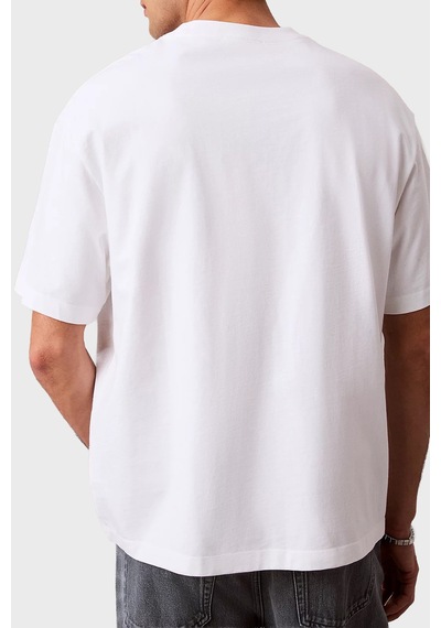 Calvin Klein Erkek T Shirt Lv04rf819g Yaf Beyaz Beyaz