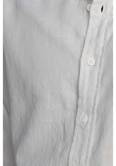 Tudors Slim Fit Dar Kalıp Uzun Kol Hakim Yaka Pamuklu Keten Efekt Gri Gömlek-27029-gri Gri Tudors Slim Fit Dar Kalıp Uzun Kol Hakim Yaka Pamuklu Keten Efekt Gri Gömlek-27029-gri Gri