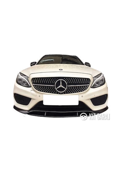 Kit Garaj Mercedes W205 C180 Ön Ek 2 Parça Plastik Boyasız Boyasız