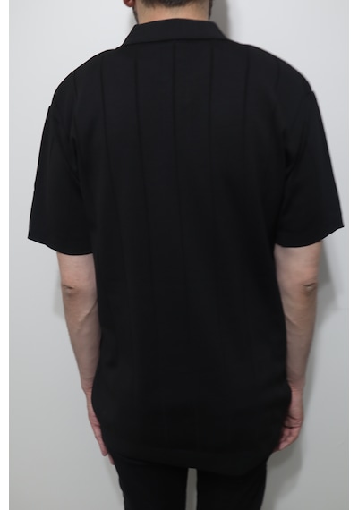 Santa Dmctekstil Erkek 2500 Çizgili Spor Kesim Rahat Kalıp Polo Yaka Battal Triko T-shirt Siyah Santa Dmctekstil Erkek 2500 Çizgili Spor Kesim Rahat Kalıp Polo Yaka Battal Triko T-shirt Siyah