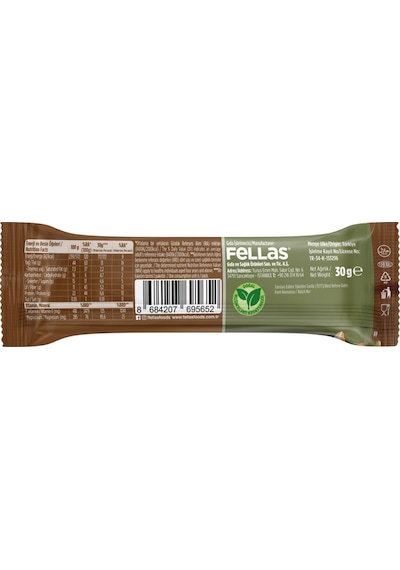 Dört Tohumlu Kuruyemiş Bar 30g x12 Adet