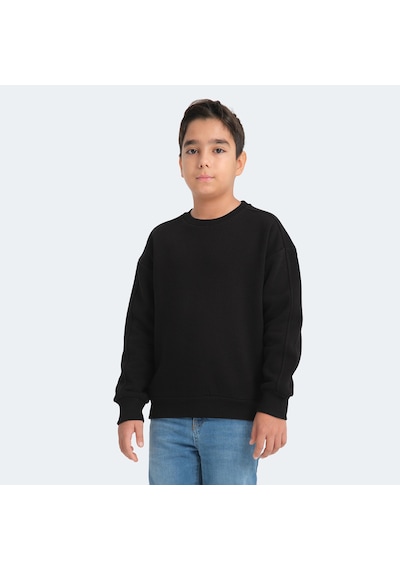 Slazenger LOGAN Çocuk  Siyah Sweatshirt