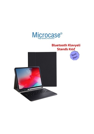 Apple Uyumlu iPad Pro 12.9 2020 - Pro 12.9 2018 Bluetooth Klavyeli Kılıf -Bkk1