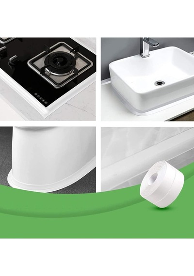 Sızdırmazlık Bandı Lavabo Bantı Banyo Mutfak Lavabo Küvet Duş Teknesi Su Geçirmez Kenar Bant 320 Cm X 37 Mm Genel Sızdırmazlık Bandı Lavabo Bantı Banyo Mutfak Lavabo Küvet Duş Teknesi Su Geçirmez Kenar Bant 320 Cm X 37 Mm Genel