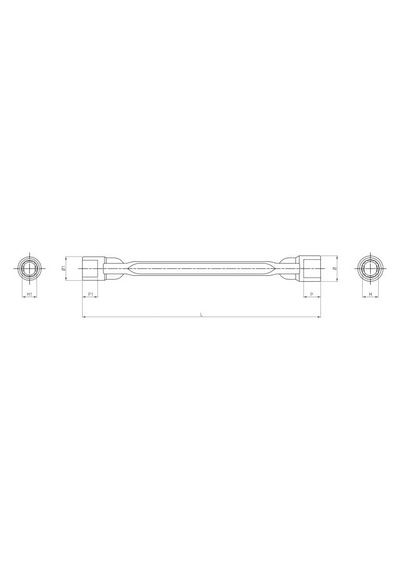 Beta 80 Mafsallı Lokma Anahtar 13x17 Mm Profesyonel Çift Ağızlı Anahtar