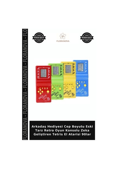 Arkadaş Hediyesi Cep Boyutu Eski Tarz Retro Oyun Konsolu Zeka Geliştiren Tetris El Atarisi 90lar