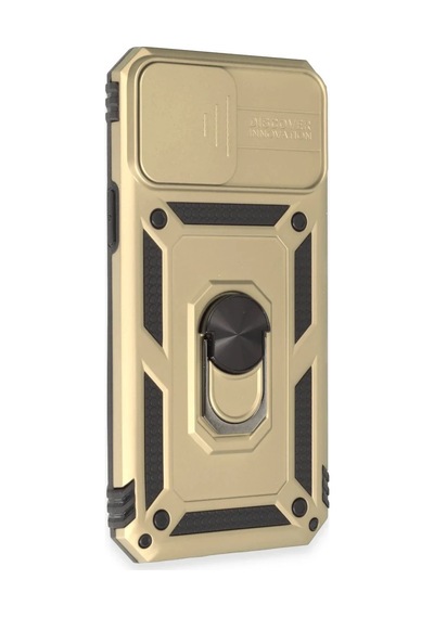 Apple Uyumlu  iPhone 12 Pro Max Kılıf Pars Lens Yüzüklü Silikon - Gold 0.2M-Çok Renkli