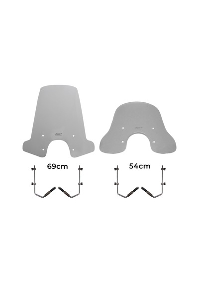 Gp Kompozit Vespa Gts 300 / 150 Universal Uyumlu Ön Cam Füme 69 Cm