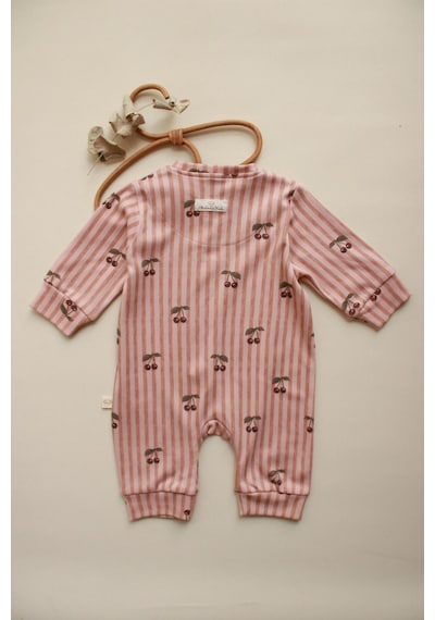 Oh La La Koala Stripe Cherry Serisi Tulum Bej