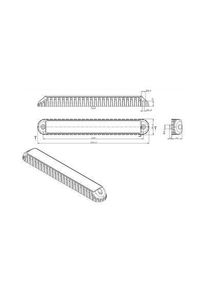 Frıstom 12v-24v Stop Lambası Ledli Park-fren-sinyal 256 37 Mm E9