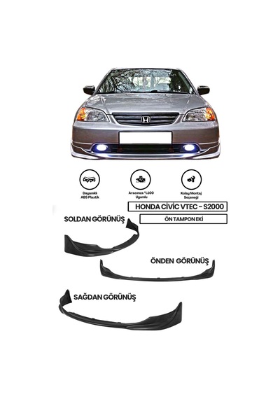 Honda Civic Vtec2 Makyajlı Kasa Uyumlu S2000 Ön Ek