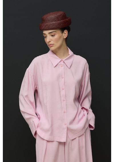 Molene Pembe Comfort Gömlek Pantolon Takım