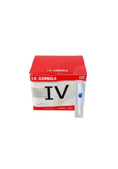 Iv Flon Intraket Branül 22g Mavi 100 Adet
