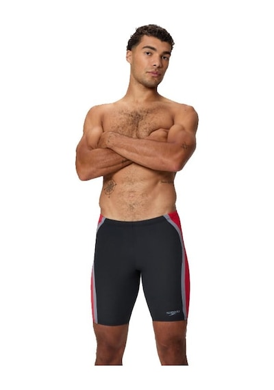 Speedo Solıd Splıce Jam Am Blk/red Mayo 8-a000156003 Kırmızı - Siyah