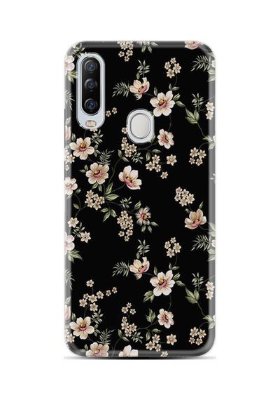General Mobile Gm 20 Pro Kılıf Boutique Baskılı Resimli Siyah Fon Çiçek Pcode -045