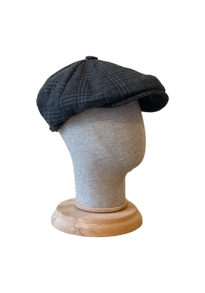 Standart Kışlık Yün Ingiliz Kasket Dökümlü Peaky Blinders Kasket Balıksırtı Kasket Arkası Lastikli Haki Ekose