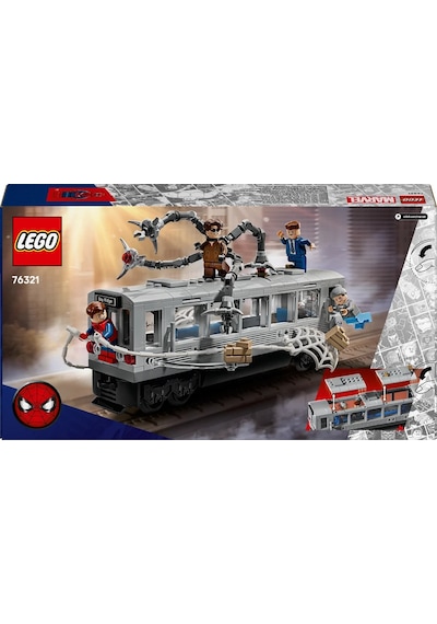 LEGO® ǀ Marvel Örümcek Adam ile Doktor Oktopus Metro Sahnesi 76321 - 9 Yaş ve Üzeri Çocuklar için Yaratıcı Oyuncak Yapım Seti (393 Parça) LEGO® ǀ Marvel Örümcek Adam ile Doktor Oktopus Metro Sahnesi 76321 - 9 Yaş ve Üzeri Çocuklar için Yaratıcı Oyuncak Yapım Seti (393 Parça)