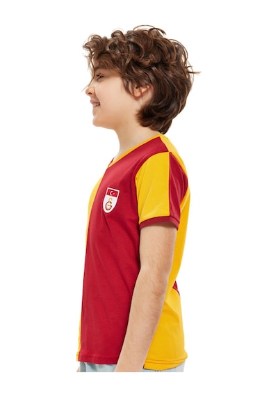Gsstore Galatasaray Metin Oktay Çocuk T-shirt Ve Şort Set Kırmızı - Sarı