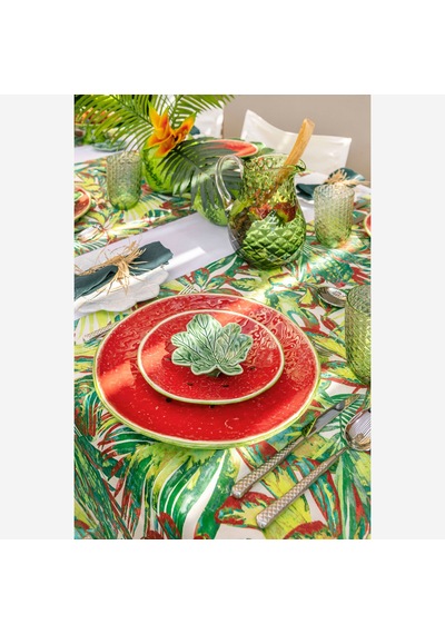 Kırmızı Seramik Yemek Tabağı 27 Cm